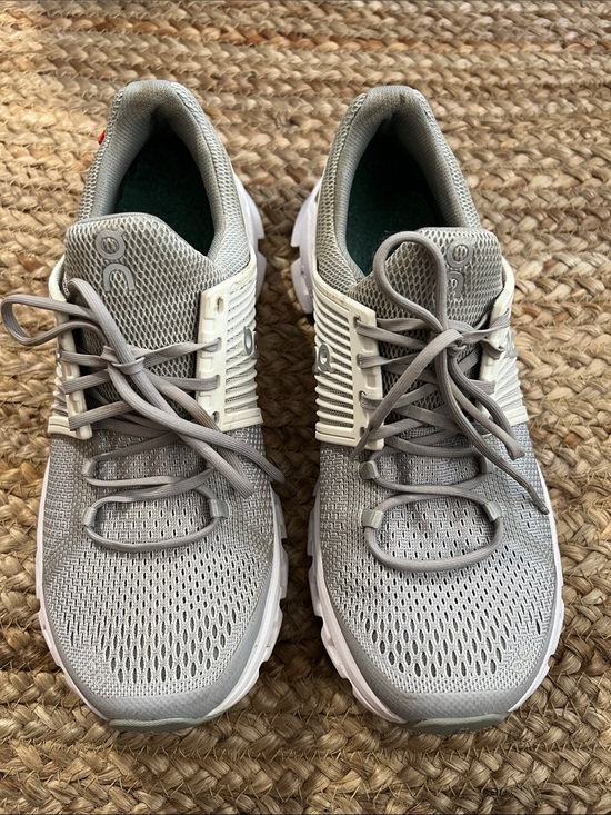 On Running Shoes - On Running Light Grey Mesh Sneakers size W8